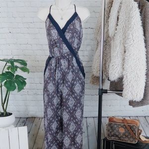 Patterned Jumpsuit Romper Long Pants Onesie